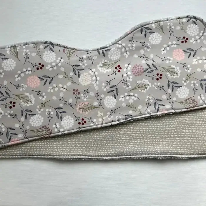 Wildflowers On Grey Burp Cloth, Set of 2 - My SensibiliTeas-baby essentials from Port & Starbird