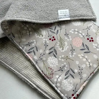 Wildflowers On Grey Burp Cloth, Set of 2 - My SensibiliTeas-baby essentials from Port & Starbird